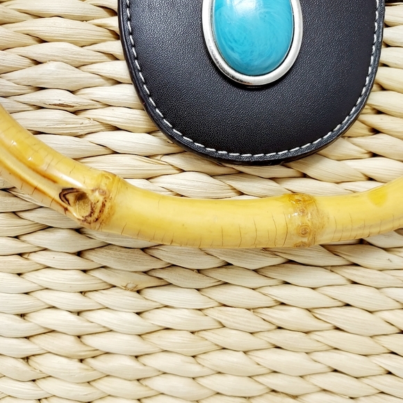 Ann Taylor LOFT Large Straw Tote Bag - Picture 3 of 9